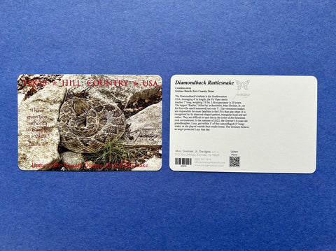 Postcard - Western Diamondback Rattlesnake