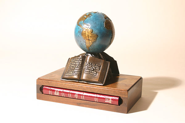 "The Great Commission" Sculpture with Bible (available in Bronze or Resin)
