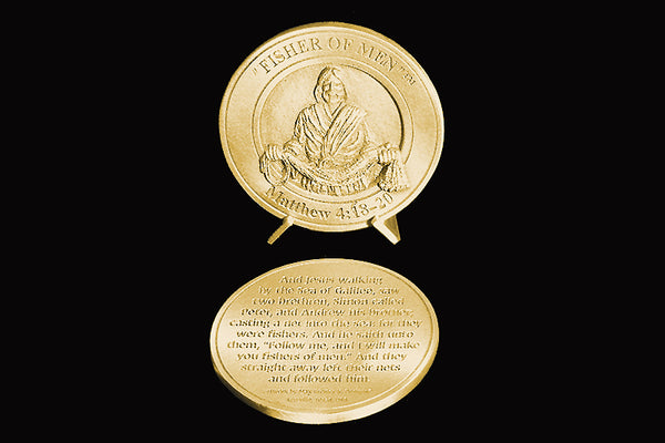 "Fisher of Men" Medallion with Base