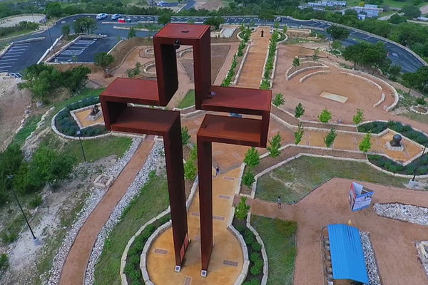 "The Empty Cross" Cor-ten Steel Cross