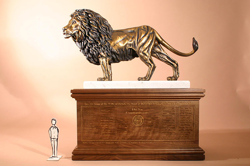 Z Lion of Judah 2X Life-size Bronze Sculpture (200%) – Max Greiner
