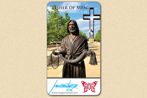 "Fisher of Men and the Empty Cross" Magnet