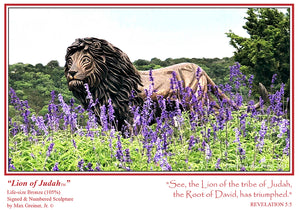 "Lion of Judah" Flowers - 6 Note Cards