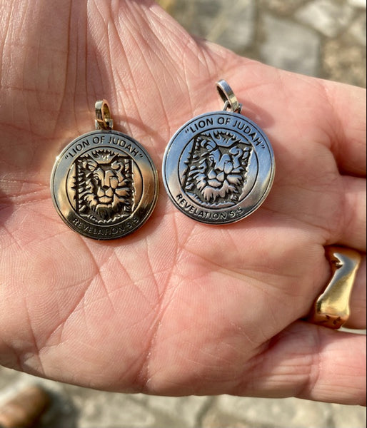 "LION of JUDAH" Sterling Silver Signet Pendant