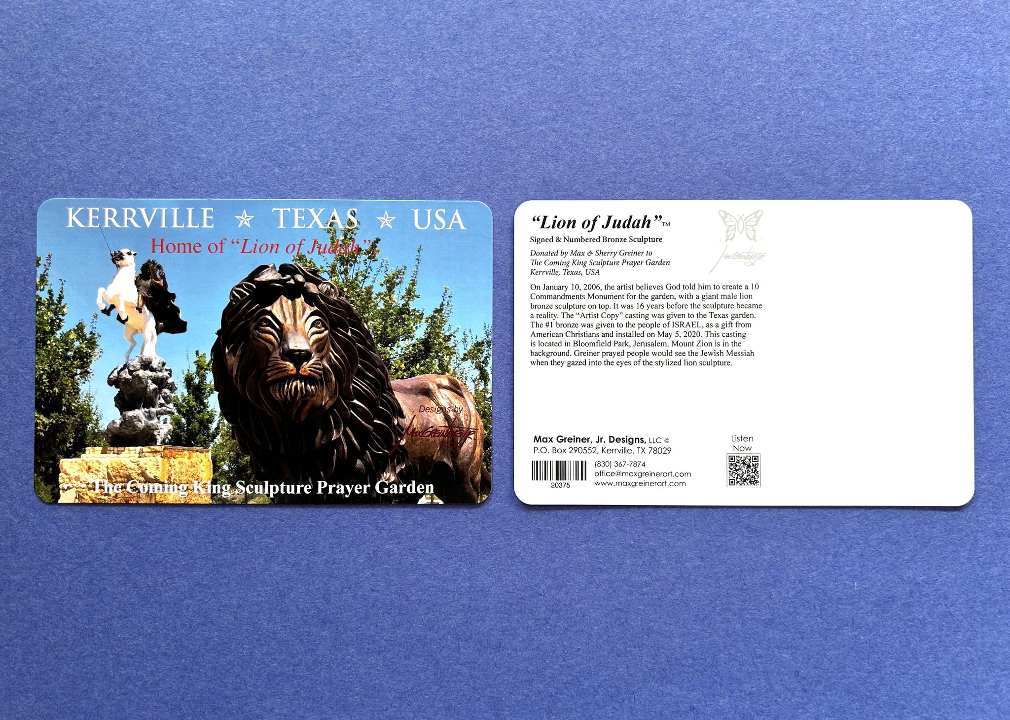 Postcard - "Lion of Judah" Face