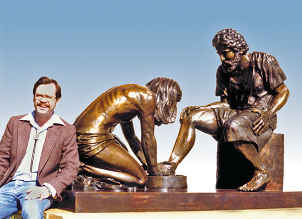 "Divine Servant" Life-size (105%) Bronze Sculpture (with various base styles)