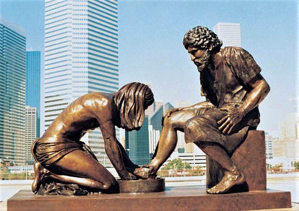 "Divine Servant" Life-size (105%) Bronze Sculpture (with various base styles)