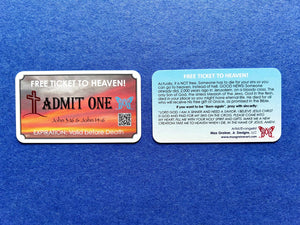"Free Ticket to Heaven" Gospel Tracts