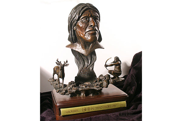 Wildlife: “ISHI" Last Wild Indian  Bronze Sculpture