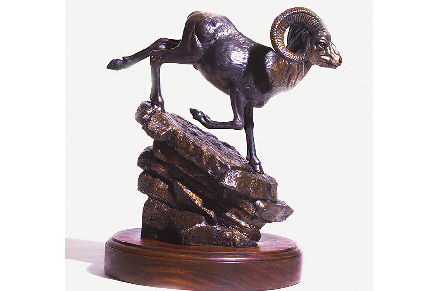 Wildlife: "Stone Sheep" Bronze Sculpture