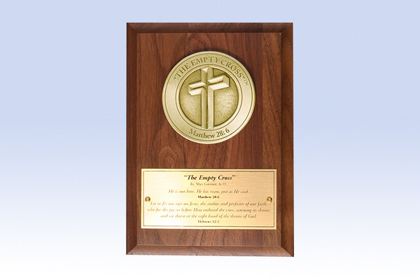 "The Empty Cross" Medallion Award (in Bronze or Pewter)