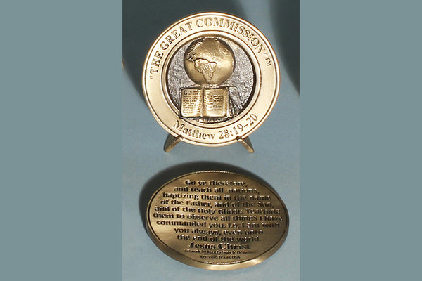 "The Great Commission" Medallion with Base