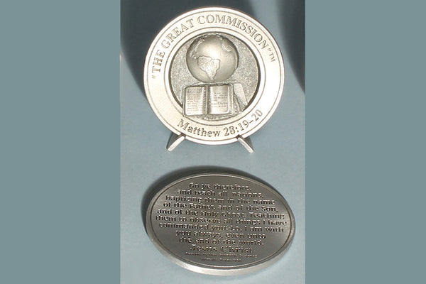 "The Great Commission" Medallion with Base