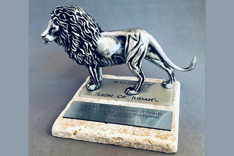 "Lion of Judah" Pewter 1/24 Life-size Sculpture Award (Various Bases)