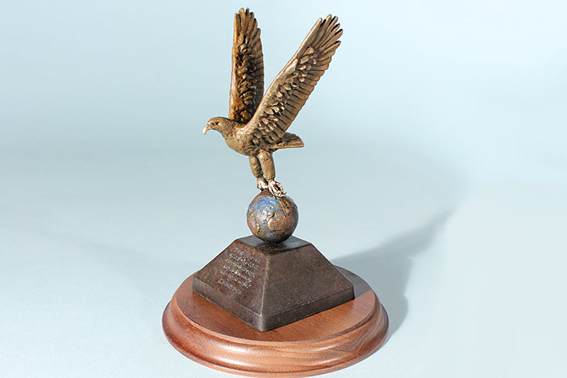 "Isaiah Eagle" Life-size (105%) Bronze Sculpture