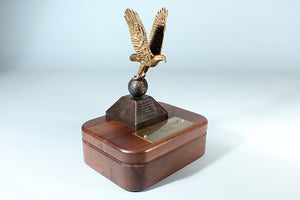 "Isaiah Eagle" Sculpture Keepsake Box in Bronze