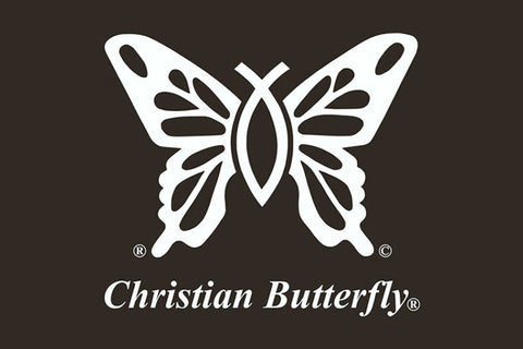 "Christian Butterfly" Window Decal