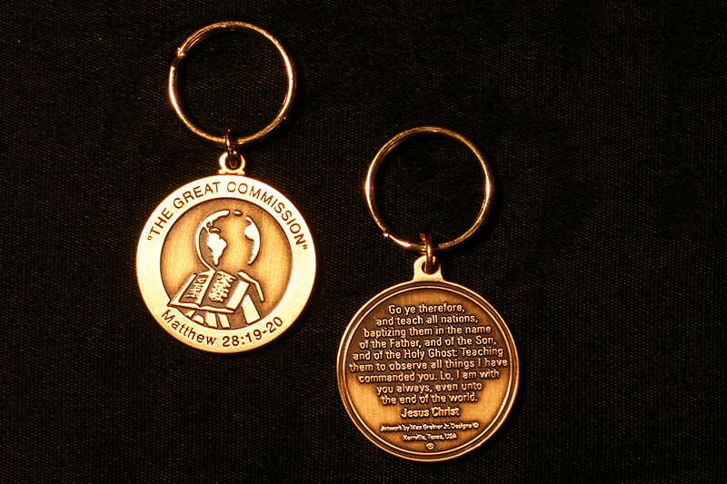 "The Great Commission" Bronze Key Ring