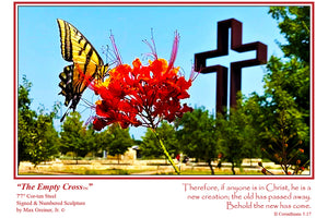 "Cross and the Butterfly"  6 Note Cards