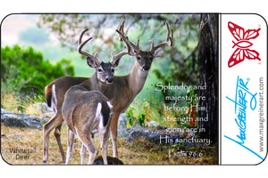 "Two Deer" - Psalm 96:6 Magnet